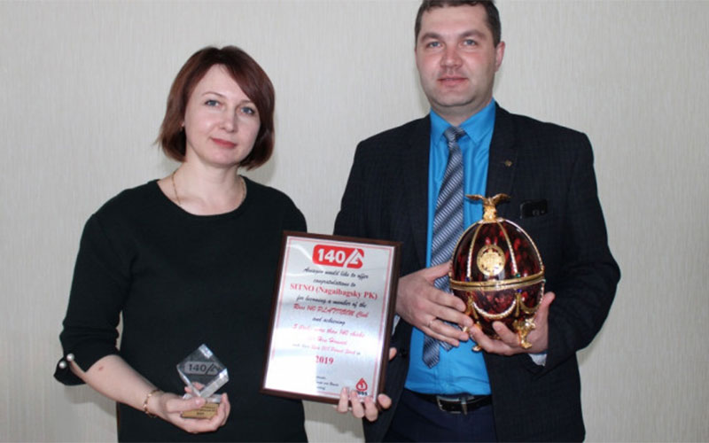 «СИТНО» стала обладателем Платинового сертификата «Клуба 140 Росс»
