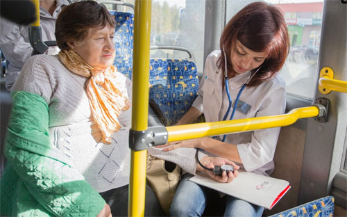 В Челябинске на маршрут №18 выйдет «Автобус здоровья»