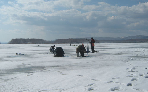 Экологи просят рыбаков убирать за собой мусор со льда Аргазей