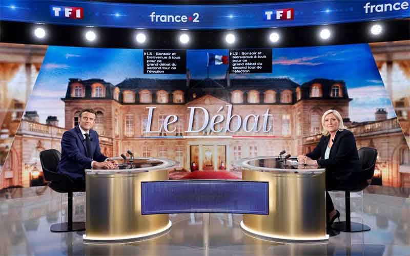 Макрон опережает Ле Пен за два дня до выборов