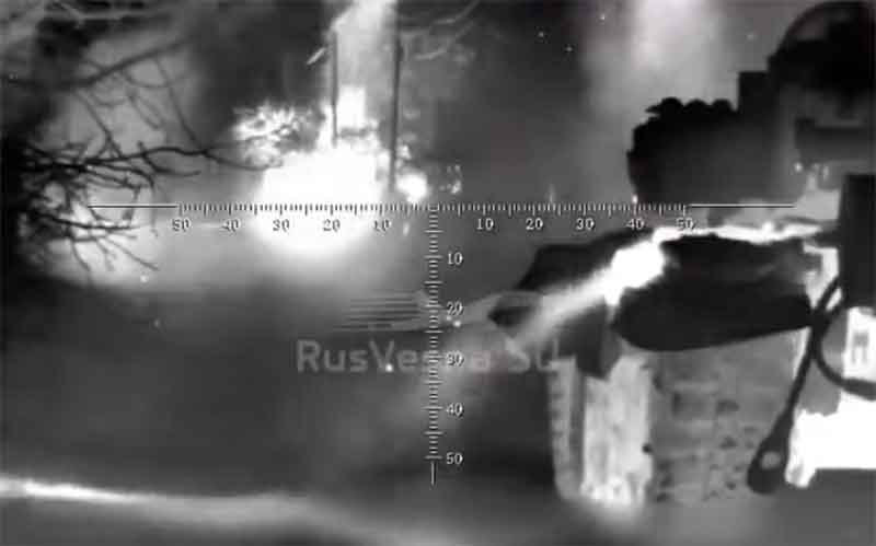 Спецназ и танк ВС РФ уничтожил ночью опорный пункт ВСУ