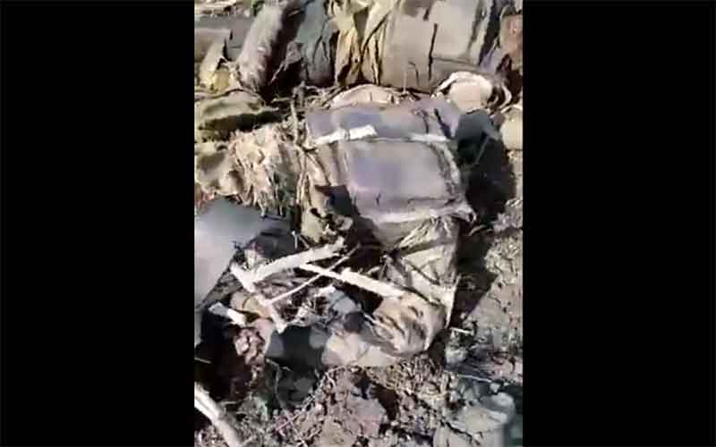 Обгоревшие трупы боевиков ВСУ после удара ТОС «Солнцепек» сняли на видео