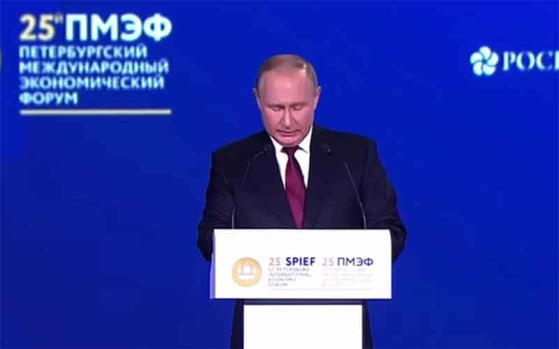 Путин заявил на ПМЭФ-2022, что уже как прежде не будет