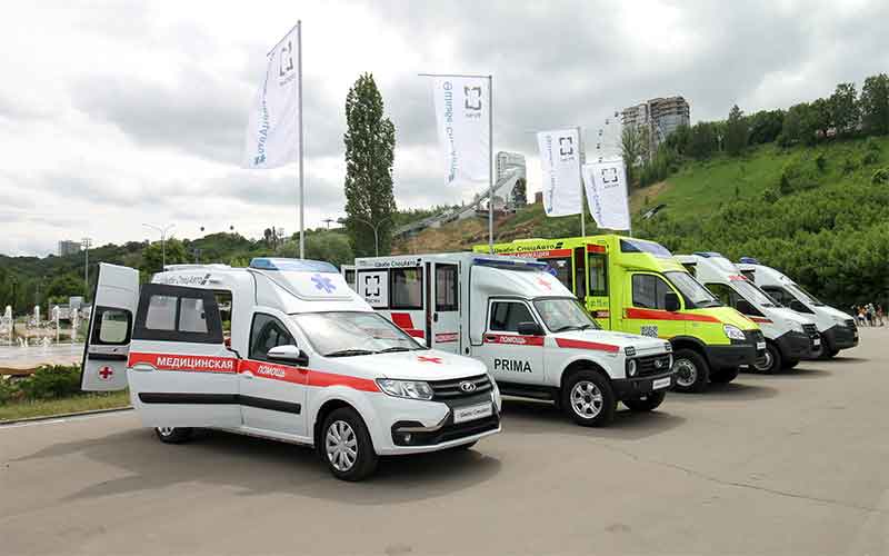 Машины скорой помощи «Швабе» открыли тематическую экспозицию в Нижнем Новгороде