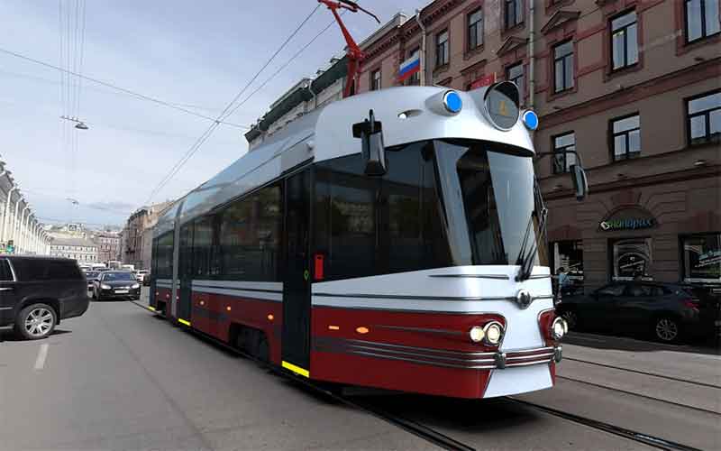 Ретро-трамвай Уралтрансмаша показали на ИННОПРОМЕ 