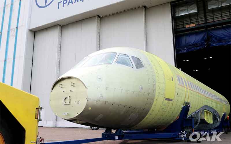 Фюзеляж самолета SSJ-NEW пройдет испытания в Жуковском