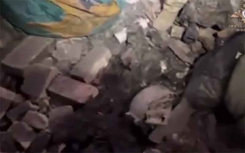 Обуглившиеся тела боевиков ВСУ после работы ТОС «Солнцепёк» сняли на видео