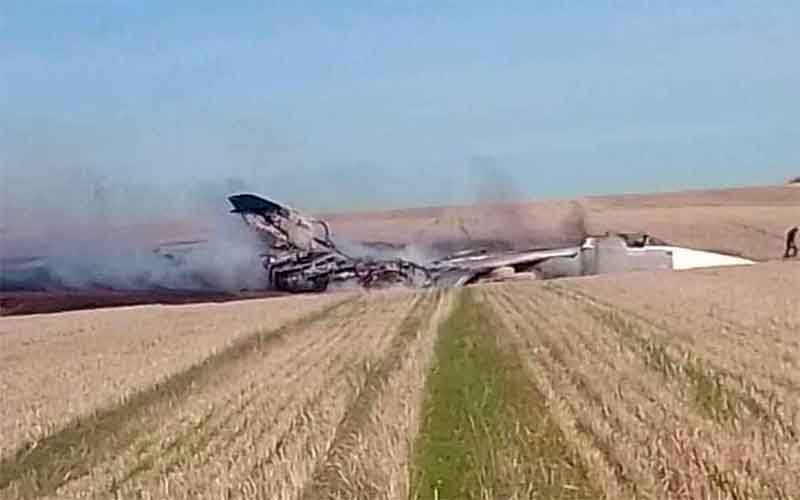 В Ростовской области разбился штурмовик Су-24М ВКС России