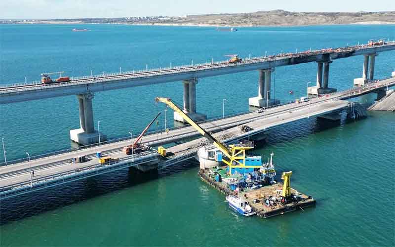 Завершены работы на левой части Крымского моста