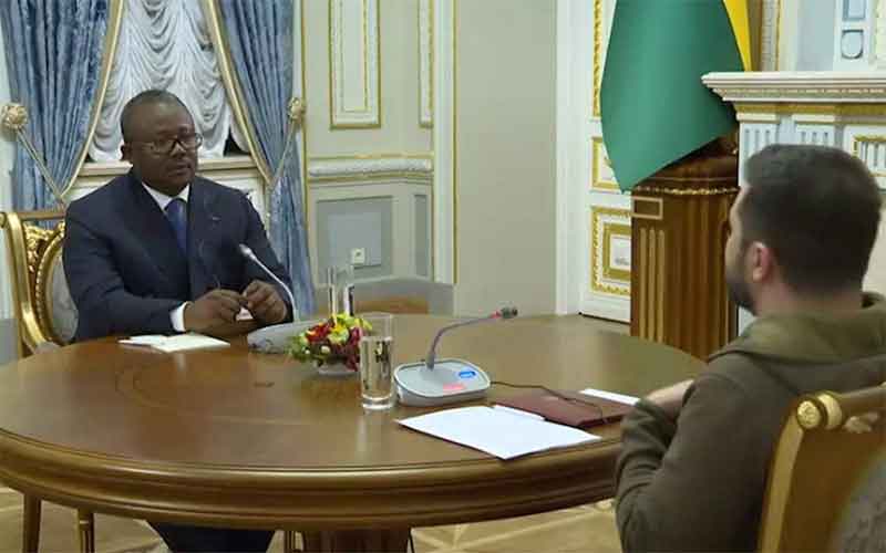 Переговоры президентов Гвинеи-Бисау и Украины Президент Гвинеи-Бисау передал Зеленскому послание от Владимира Путина о готовности к переговорам