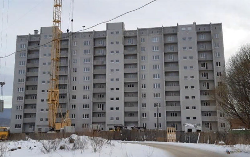 АО «Трест Уралавтострой» готовится к сдаче нового многоэтажного дома В Златоусте на месте заброшенного котлована возведен 10-этажный дом