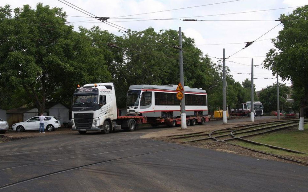 Краснодар получил первые в этом году трамваи УКВЗ 