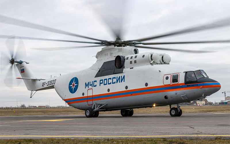 Первый модернизированный вертолет-гигант Ми-26Т2 передан МЧС 