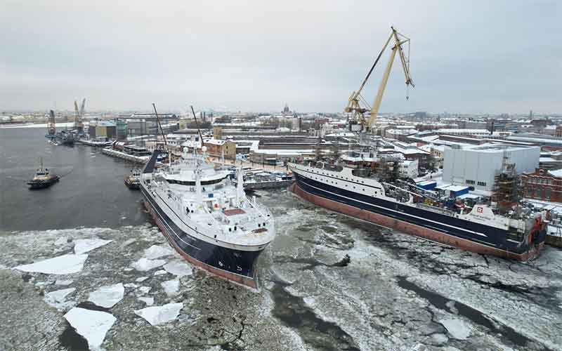 Рыболовный траулер «Механик Маслак» вышел в Финский залив на ходовые испытания