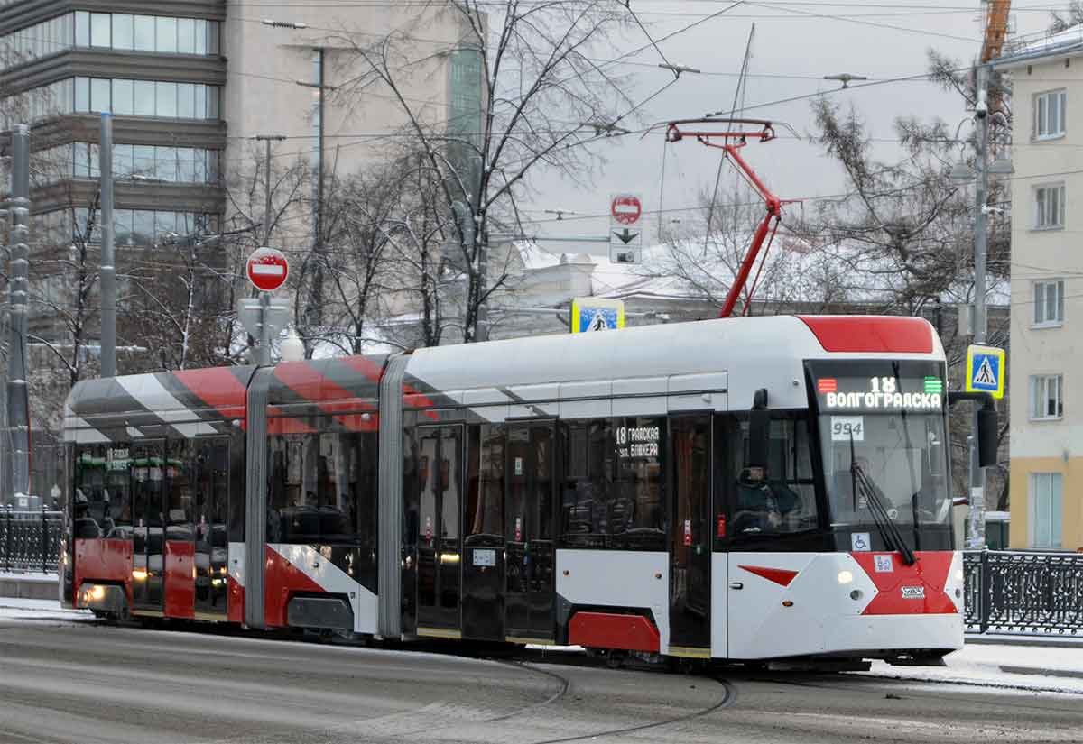 Трамвай «Уралтрансмаша» модели 71-418. Внешний вид