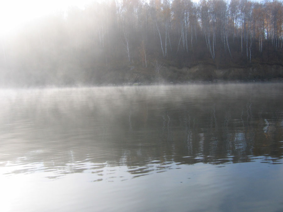 Аргази, туман над водой (фото Жукова Игоря, Челябинск)