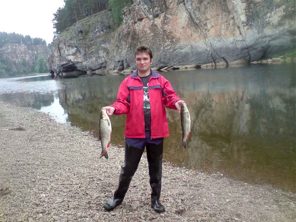 Голавль. Рыбалка на реке Юрюзань (фото Фатахова Руслана, г. Трехгорный)