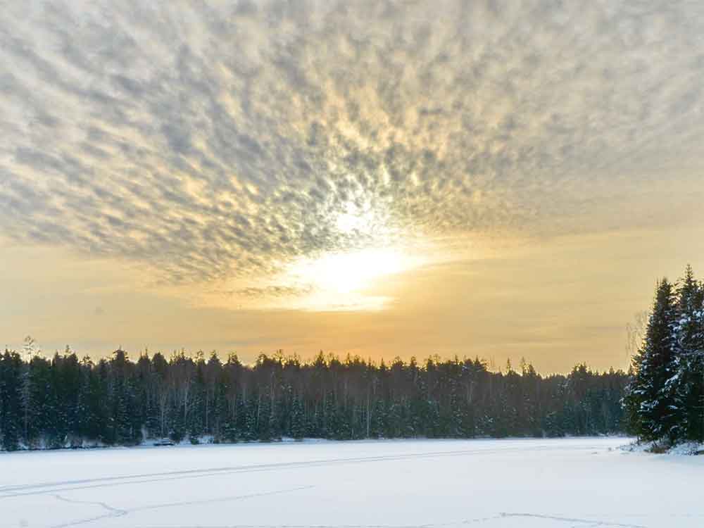 Река Куказар зимой (фото Владимира Зеленова. г. Озерск)