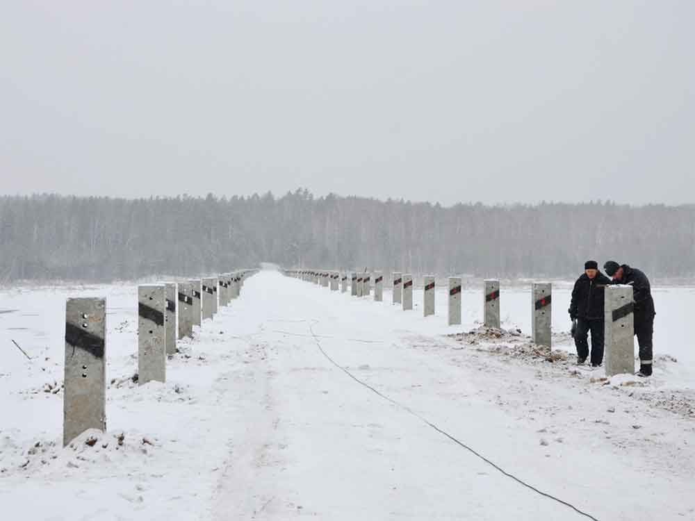 Обновленная дамба Долгобродского водохранилища (фото Владимира Зеленова. г. Озерск)